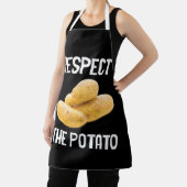 Respecteer de aardappelwortelgroenten schort (Insitu)