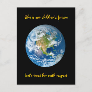 Respecteer de aarde - Earth Day Briefkaart