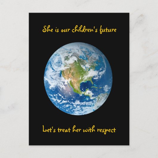 Respecteer de aarde - Earth Day Briefkaart (Voorkant)