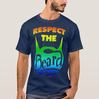Respecteer de bietenkoolvis van de baard sparen zi t-shirt