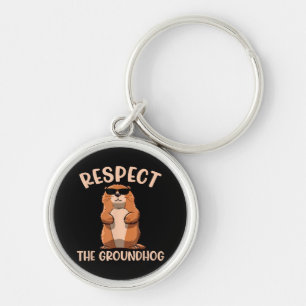 Respecteer de bosmarmot - Bosmarmotdag Sleutelhanger