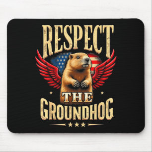 Respecteer de bosmarmot Gelukkige Groundhog Day 20 Muismat