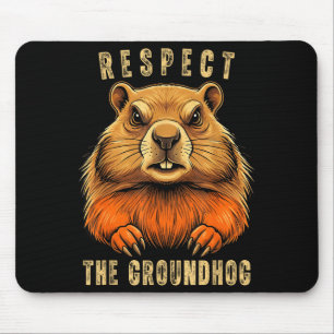 Respecteer De Bosmarmot Grappige Groundhog Day Bos Muismat