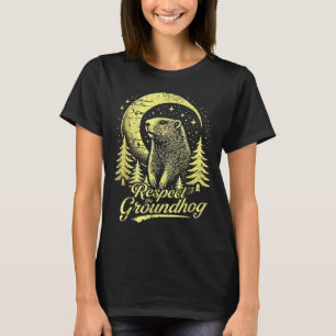 Respecteer de bosmarmot- Grappige Groundhog Day T-shirt