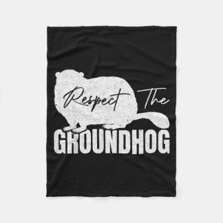 Respecteer de bosmarmot grond marmot dieren fleece deken