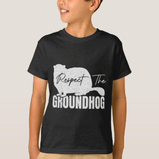 Respecteer De Bosmarmot Grondeekhoorn Dier Grond H T-shirt