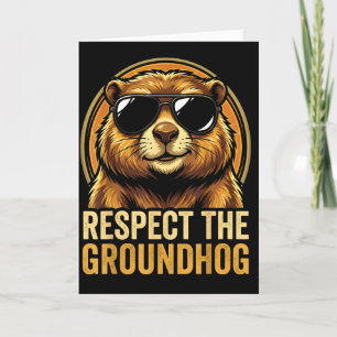 Respecteer de bosmarmot Ground Hog Day 2026 Kaart