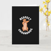 Respecteer de bosmarmot kaart (Gele Bloem)