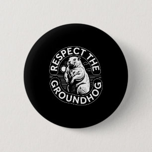 Respecteer De Bosmarmot Mannen Vrouwen Kinderen Bo Ronde Button 5,7 Cm