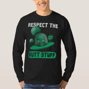 Respecteer de butttrap voor een Ufo-ventilator T-shirt