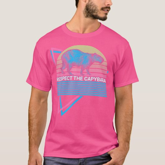 Respecteer de capibara Respecteer de capibara T-shirt (Voorkant)