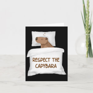 Respecteer De Capybara Officiële Slaap Nachthemd S Kaart