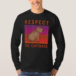 Respecteer de capybara retro vintage capybara t-shirt