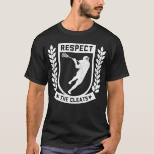 Respecteer de Cleats Lacrosse Player Uniform Lacro T-shirt