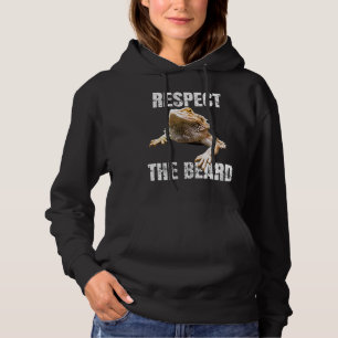 Respecteer de draak met baard hoodie