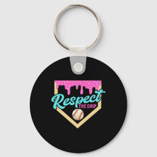 Respecteer De Drip Bysebyll Thuisplaat Ijs Druppel Sleutelhanger