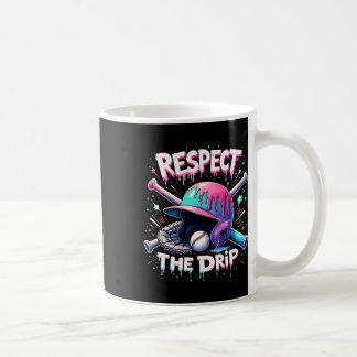 Respecteer de druppel honkbal ijs druppel vibes sq koffiemok