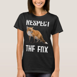 Respecteer de fox-wilddierbewaarder voor vos t-shirt