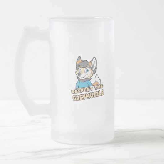 Respecteer de Greymuzzle Furry Fandom Fursuit Gift Matglas Bierpul (Links)