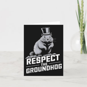 Respecteer de Groundhog Ground Hog Day _2 Kaart