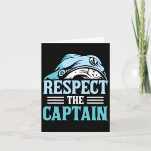 Respecteer de kapitein schip schipper boot eigenaa kaart