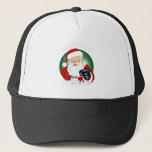 Respecteer de kerstman van de baard. trucker pet