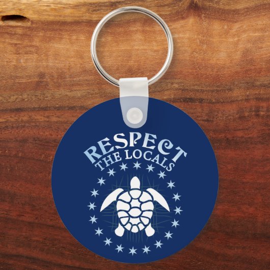 Respecteer de lokale bevolking - Turtle Awareness Sleutelhanger (Voorkant)