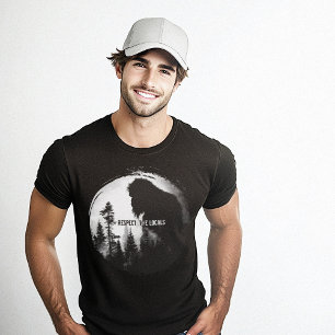 Respecteer de lokale Bigfoot Natuur Wildlife T-shirt