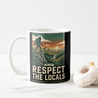 Respecteer de lokale - Vintage Bigfoot Sasquatch Koffiemok