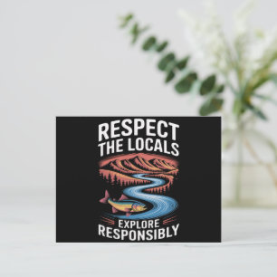 Respecteer de lokale vis Oceaan Sla de planeet op  Briefkaart