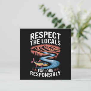 Respecteer de Lokale Vissen Oceaan Sla de Planeet Kaart