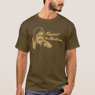Respecteer de Mustache T-Shirt