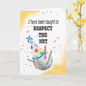 Respecteer de Net Pickleball Kaart (Gele Bloem)