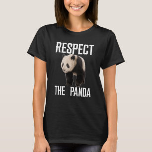 Respecteer de Panda Zookeeper Zoo voor Panda T-shirt