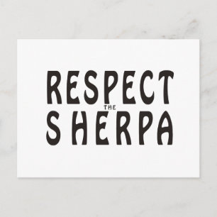 Respecteer de Sherpa Briefkaart