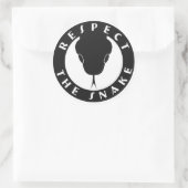 Respecteer de Snake 3" Stickers (Tas)