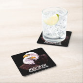 Respecteer de snavel vierkante kartonnen onderzetter (Insitu)