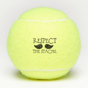 Respecteer de snor Fun Humor Tennisballen
