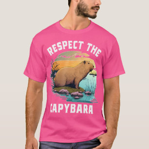 Respecteer het Capybara Animal Funny Capybara Love T-shirt