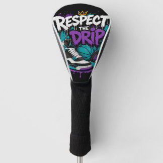 Respecteer het druppelbasketbalontwerp golfheadcover