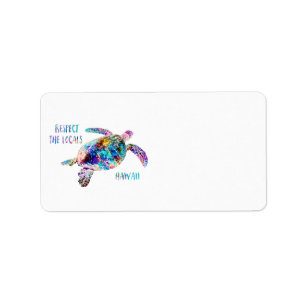 Respecteer het lokale Zee Turtle Tie Dye Beach Quo Etiket