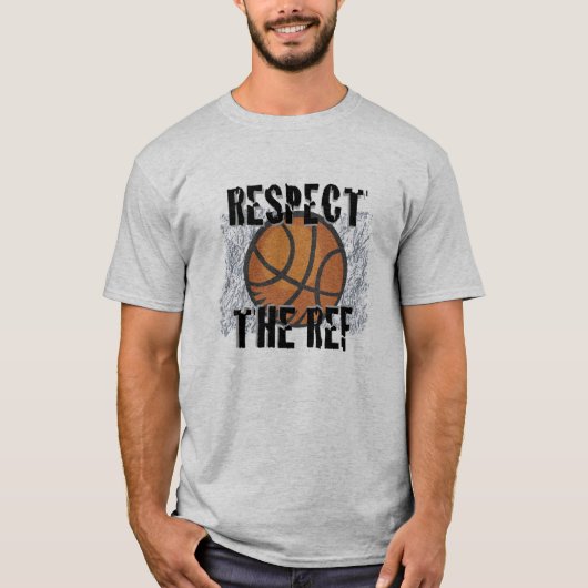 Respecteer het Ref Basketball T-shirt (Voorkant)