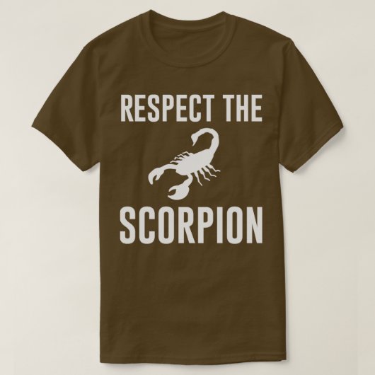 Respecteer het Scorpion T-shirt (Design voorkant)