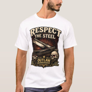 Respecteer het Staal – Ontwerp voor Scheermessen T-shirt