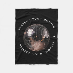 Respecteer Je Moeder Disco Bal Vintage Fleece Deken