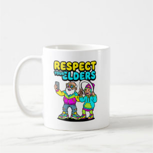 Respecteer je Ouderen Selfie Opa Funny Gen Z Koffiemok