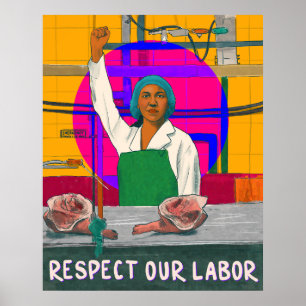 Respecteer ons Poster van arbeid