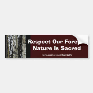 RESPECTEER ONZE FORESTS Earth Day Gift Sticker