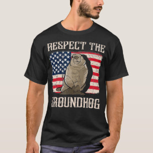 Respecteer The Groundhog Day Woodchuck 2 Met T-shirt