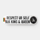 RESPECTEER UZELF BLKING / QUEEN Skateboard (Horizontaal)